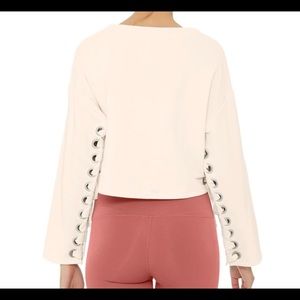 Alo cream colored suspension pullover